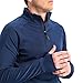 Beretta Men's Stretch Tech Half Zip Fleece Shirt, Blue Total Eclipse, X-Large
