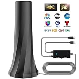 Antennas for Smart TVs, Indoor Digital Antenna Up to 980 Miles Range, 360 Reception for Local Channels - Includes 25ft Coaxial Cable