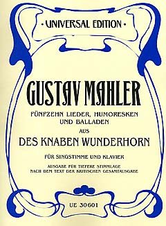 15 LIEDER HUMORESKEN BALLADEN AUS - arrangiert für Gesang - Tiefe Stimme (Low Voice) - Klavier [Noten / Sheetmusic] Komponist: MAHLER GUSTAV [Unbekannter Einband]