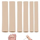 Tube Orteil, 6 Pièces Pansement Orteil 3 Taille Découpable Bandage de Protection, Protege Doigt de Pied Pour Enlever Les Cors, Traitement des Oignons, Callosités