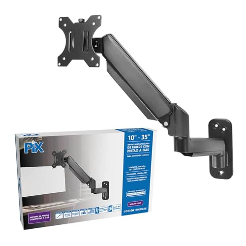 Suporte Articulado Com Pistão A Gás Parede Monitor 10' Até 35'