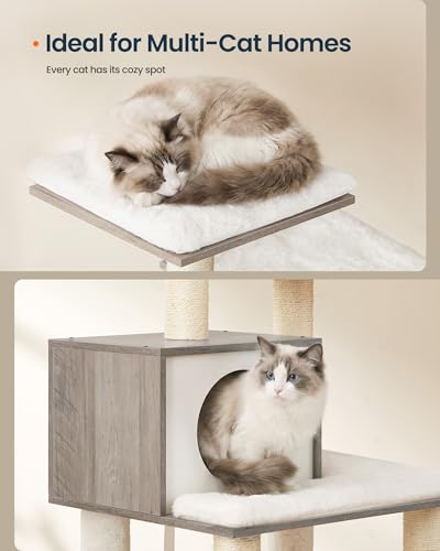 Rascador para Gatos SONGMICS HOME Multinivel con Hamaca miniatura 4