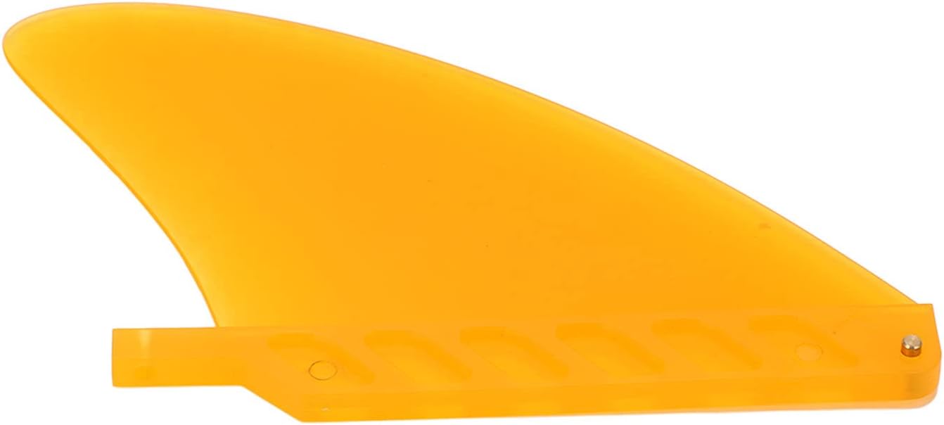 Large Surfboard Fin, Surfing Fins PVC Longboard Paddle Board Lightweight Surfboard Fin 4 Inch Large Tail Fin Replacement Surfing Accessory for Paddle Board(Yellow)