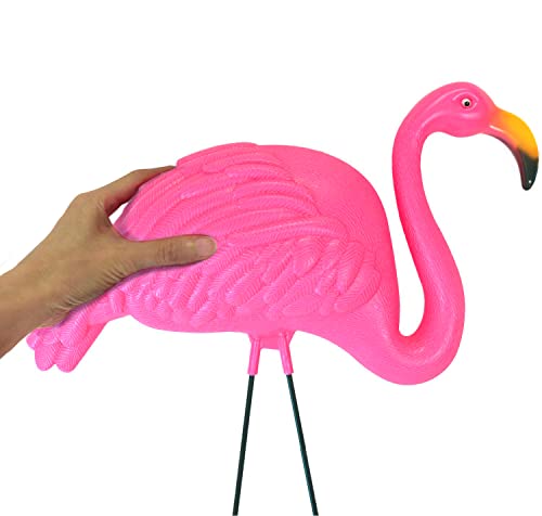 Giftexpress Large Bright Pink Flamingo Yard Ornament/ Flamingo Garden Statue / Pink Flamingo Garden Yard Decor (Pack Of 2) #TOP2