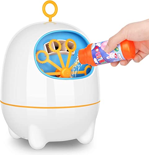 Victostar Bubble Machine, Automatic Bubble Machine For Kids With Bubbles Solutions (17 Oz Total) Bubble Blowing For Outdoor Indoor #TOP4
