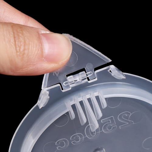 Vaso medidor transparente 250ML con tapa y asa miniatura 4
