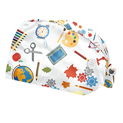 Couvre-chef unisexe lot de 2 chapeaux de travail anti-transpiration