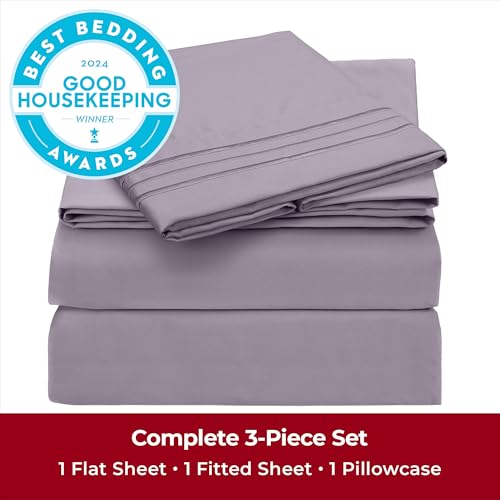 image for Mellanni Twin Sheets Set - 3 PC Iconic Collection Bedding - Hotel Luxu