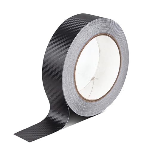 TNSRAY Autocollants de Voiture en Fibre de Carbone,Film d'emballage en Fibre de Carbone avec détails 3D, Bandes adhesives décoratives pour Auto Voiture Moto Bateau modélisme, Longueur 7m, 30mm