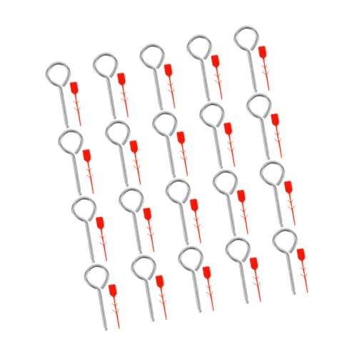 OSALADI 1 Set Fire Extinguisher Latch Fire Extinguisher Lock Pins Maintenance Pins Fire Extinguisher Safety Seals Fire Extinguisher Pin Seals Fire Extinguisher Tags Red Plastic