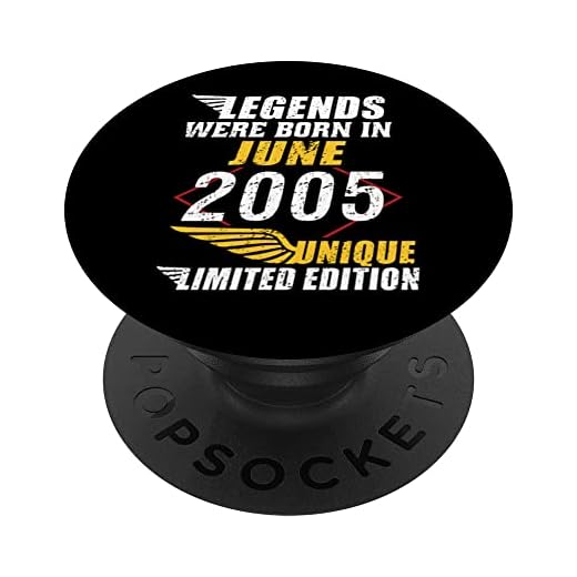 Cumpleaños Junio 2005 Edición Limitada Regalo Legend June PopSockets PopGrip Intercambiable