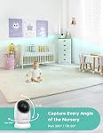Dr.Care Add-on Baby Camera for Dr.Care NovaView/VAVA Baby Monitor, Night Vision, Real-Time/VOX, 2X/4X Zoom, Pan & Tilt, 1000ft