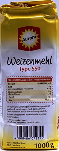 Aurora Weizenmehl Type 550, 1 x 1 kg