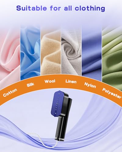 Plancha de Vapor Vertical 1200W, Plancha Ropa Vertical 2 en 1 con Calentamiento Rápido de 15s, Mini Plancha Vertical Vapor de 700 g para Ropa, Ideal para Viaje, Oficina y Hogar - imagen 6