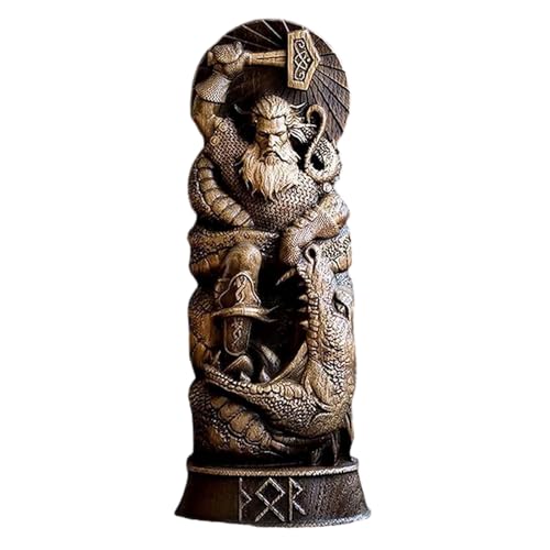 ordinarYone Thors//Statue Norses God Statue Scandinavian Pantheons Ornament Home Decors Vikinges Figurines