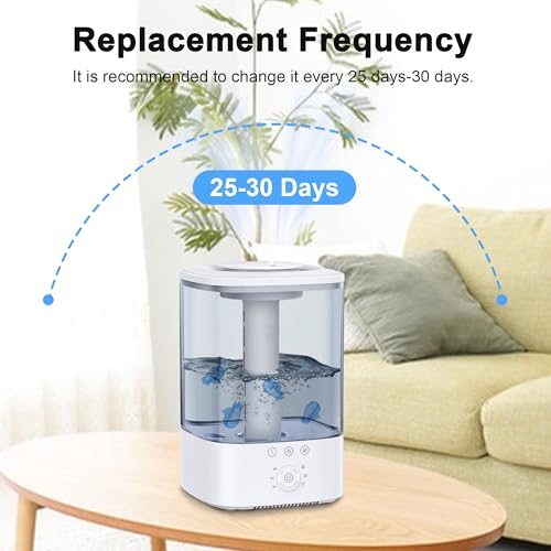 puxyblue 9-Pack Humidifier Tank Cleaner Blue Small Submarine, Fit for Most Humidifiers and Fish Tanks, Purifies Water, Prevents Hard Water Build Up, Eliminates White Dust and Odours