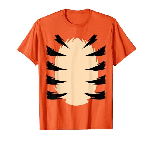 Déguisement Tigre Orange Costume Animaux Enfants Camouflage T-Shirt