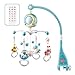 Produktbild FGASAD Baby Musik-Mobile mit Fernbedienung, Babybett, Glocke, Rassel aus Kunststoff zum Aufhängen, Rasseln mit Sternen, Licht blinken, Musikbox für Kinder, Neugeborene und Babys