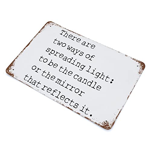 Panneau en métal Spreading Light une source d'inspiration quotidienne au bureau