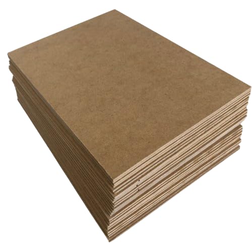 Trustleaf 3mm Sheets of Value MDF 210mm x 300mm - SECONDS - Approx A4, 8" x 12" - Pack of 25