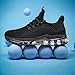 Men's Air Cushion Running Shoes Breathable Tennis Fashion Sneakers Non Slip Workout Casual Sport Gym Training Soft Sole Walking Shoes All Black