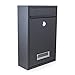 Produktbild BITUXX® Kompakter Mini Briefkasten Wandbriefkasten Letterbox erweiterbar zur Briefkastenanlage (Schwarz)
