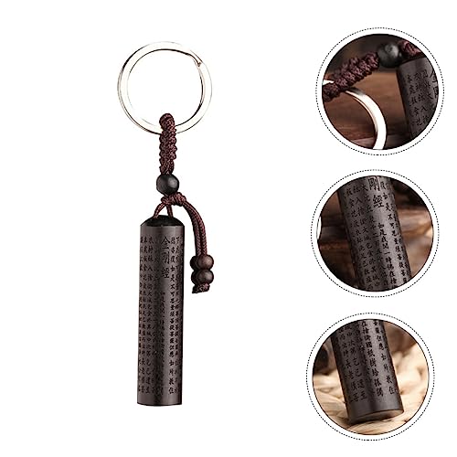Pendentif clé en ébène de style chinois idéal pour cadeau de Noël