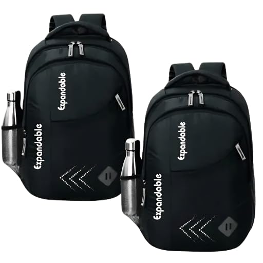 expandable 34 L Premium Bags (Combo of 2) for Daily Commute of School College Office Waterproof Backpack|15-picture-37