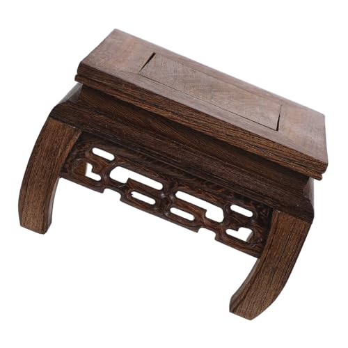 Yardenfun Base Cuadrada de Madera para Jarrones Soporte Rústico para Plantas y Exhibición de Flores Pedestal Decorativo Versátil para Hogar Oficina y Comercio Diseño Elegante y Moderno