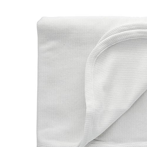 Angeles Waffle Weave Blankets, Set-6, White, Afb7955, 100% Cotton, Toddler Cot Or Rest Mat Nap Blanket For Classroom, Preschool, Daycare Or Nursery #TOP1