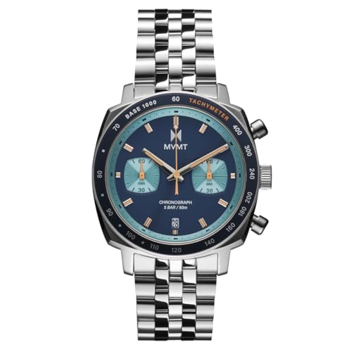 MVMT Mulholland Racer Men’s Chronograph Watch – Stainless Steel Bracelet,