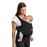 Moby Baby Duet Carrier Easy-Wrap for Newborns to Toddlers, Infant Sling Carrier, Lightweight & Hands Free Design for Mom and Dad, Adjustable for All Body Types (Dusk)