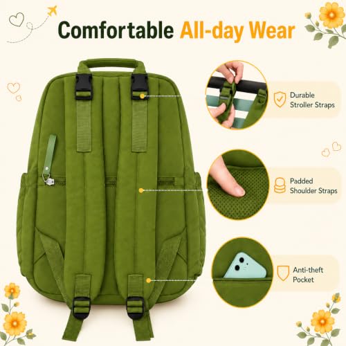 Image of Baby Diaper Bag | Diaper Bag for Mothers For Travel | Baby Bags For Mothers Carry | Baby Diaper Bag For Mother For Travelling | Mommy hand Tote Sling Lugguage diapers Handbags with Changing Mat