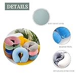 Gluck Plants Travel Pillow,Neck Pillow for Traveling U Shaped Memory Foam Brown Portable Headrest Sleep Airplane Travel Neck Pillow for Flight,Car & Home,Office - Image 4