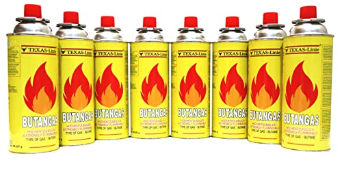Kaufbasar 28 x Gaskartuschen Butangas | Bunsenbrenner Campingkocher Gaskocher Camping Gasheizer Grill Gasbrenner Lötlampe Set 28 Gasflaschen 227g x 28