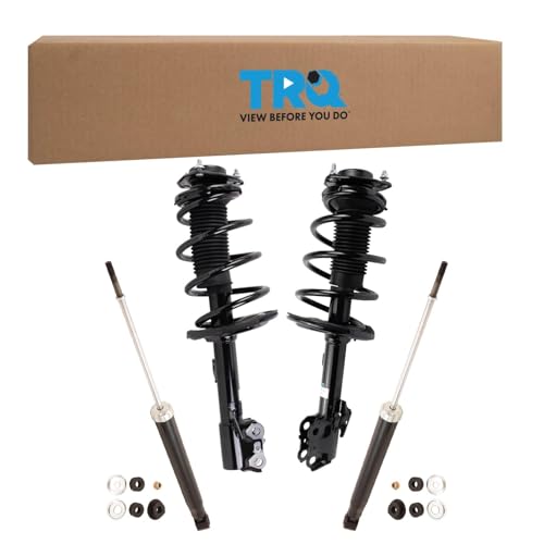 Image of TRQ Front and Rear Complete Strut Assembly & Shock Absorber Kit Complete Strut & Coil Spring Assembly Compatible with 2015-2020 Toyota Sienna