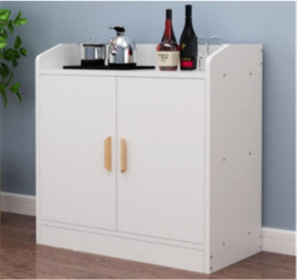 Round Corner Pantry Cabinet Living Room Multifunctional Storage Cabinet with Door Dining Room Side Table Sideboard (Color : D, Size : 30 * 80 * 80CM) (Natural 30 * 80 * 80CM)