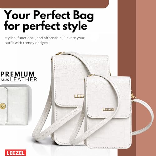 Image of LEEZEL Women's Girls Wallet Sling Bag for Mobile Cell Phone Holder