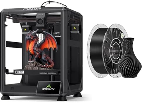 Creality K2 SE 3D Printer Bundle with Hyper PLA Filament 1.75mm Black