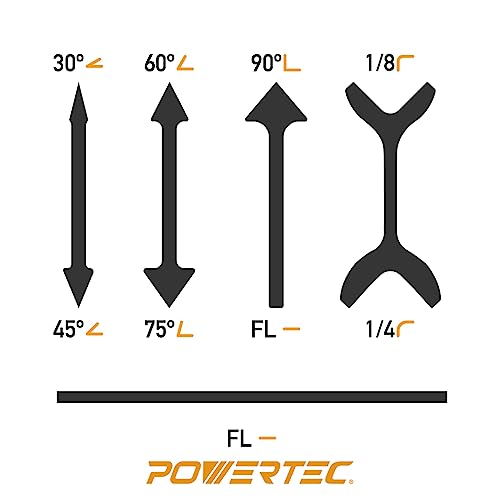 image for POWERTEC 21 Profile Sander, 10PCs Contour Sanding Grips with Woodworki