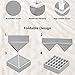 Simple Houseware 4-Pack Drawer Organizer Set - Closet Dividers for Underwear, Socks, Bras, Scarves, Ties - Foldable Non-Woven Storage Boxes, Gray