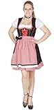  Country-Line 11953 50er Mini Dirndl schwarz rot Size 34