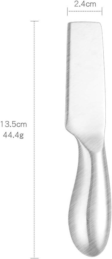 BuyGo Stainless Steel 6 Pieces Rainbow Cheese Knives, 5.3 Inch Rectangular Cheese Cutter, Gift for Birthaday, Wedding, Housewarming, Dishwasher Safe