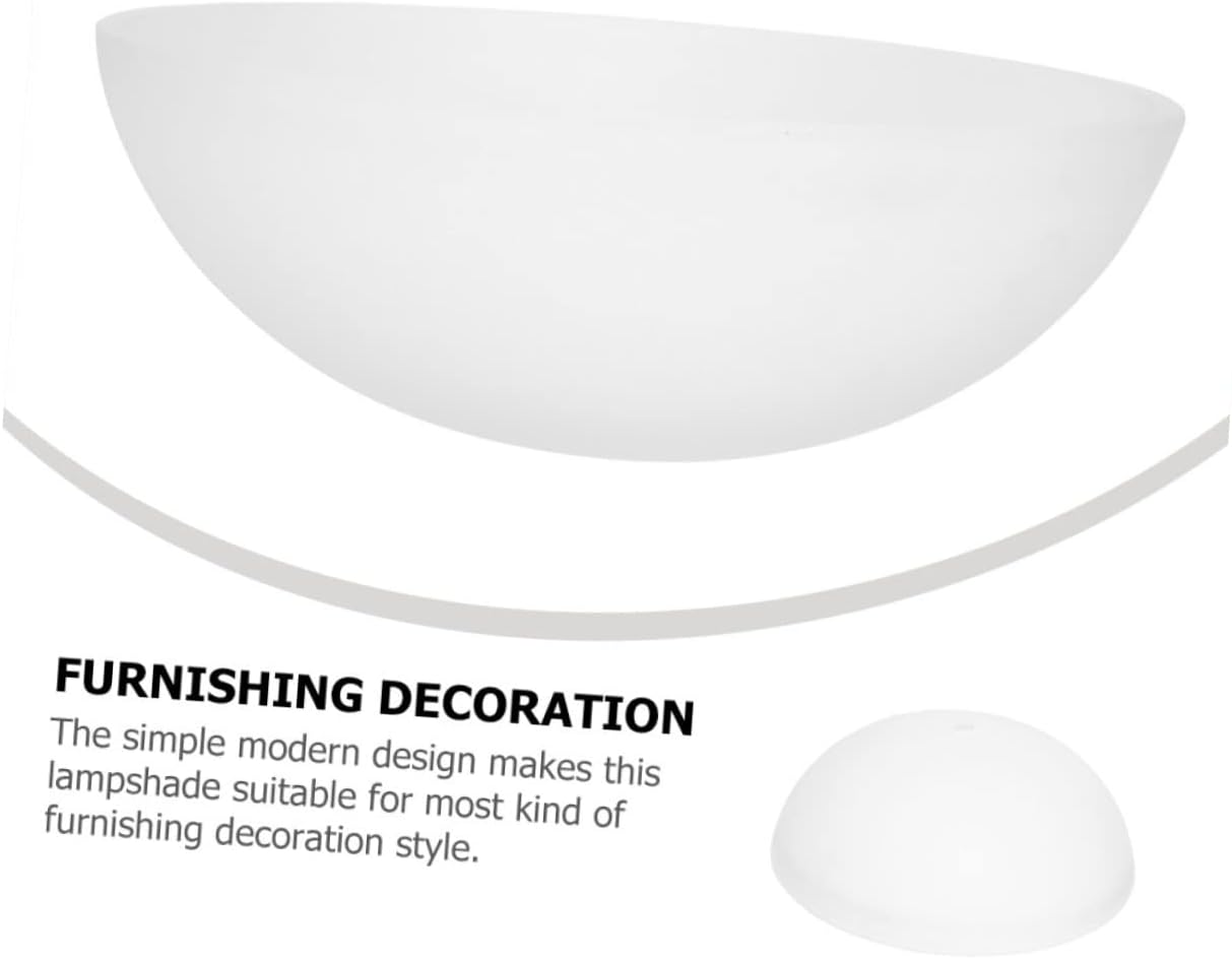 Delicate Round Glass Lampshade Ceiling Pendant Light Cover for Soft Lighting Decor Eye-friendly Design for Home Dorm and Hotel Use