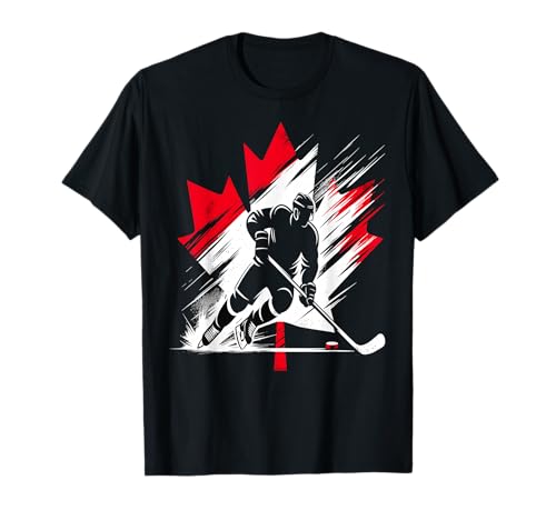 Drapeau du Canada Hockey T-Shirt
