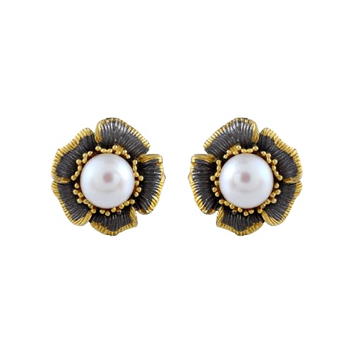 Pendientes plata 925 antialérgicos con perla natural para niñas