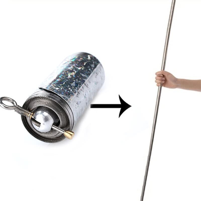 SYSUII Bâton de poche magique pour scène de magicien professionnel, baguettes magiques en métal, baguettes magiques portables de poche, accessoires de tours de magie de rue, baguettes extensibles SYSUII Bâton de poche magique pour scène de magicien professionnel, baguettes magiques en métal, baguettes magiques portables de poche, accessoires de tours de magie de rue, baguettes extensibles