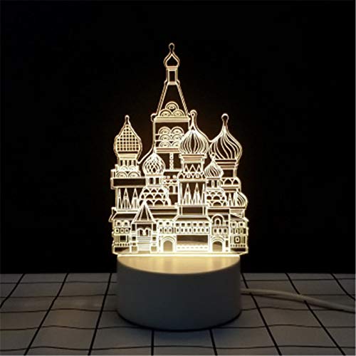 3D Kinder LED Nachtlicht, USB Acryl LED warmes Licht, kreatives Nachtlicht für Schlafzimmer, geeignet für Kinder, Mädchen, Jungen
