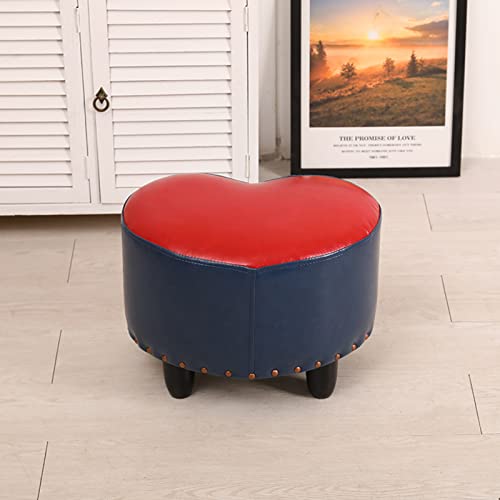 Creative Shoe Changing Stool Modern Stool for Changing Shoes Waterproof Short Foot Stool Rest Artificial Leather Shoe Changing Stool for Living Room Office Desk Patio Home Hotel-C L40xw30xh33cm