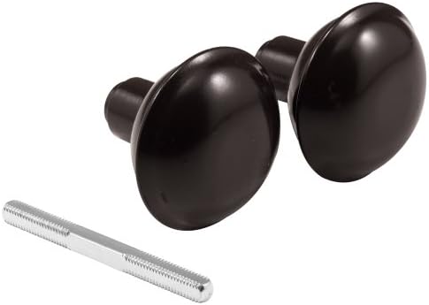 Defender Security E 2499 Vintage Style Door Knobs with Classic Bronze Finish, 2-1/4 In. Outside Diameter (1 Set)
